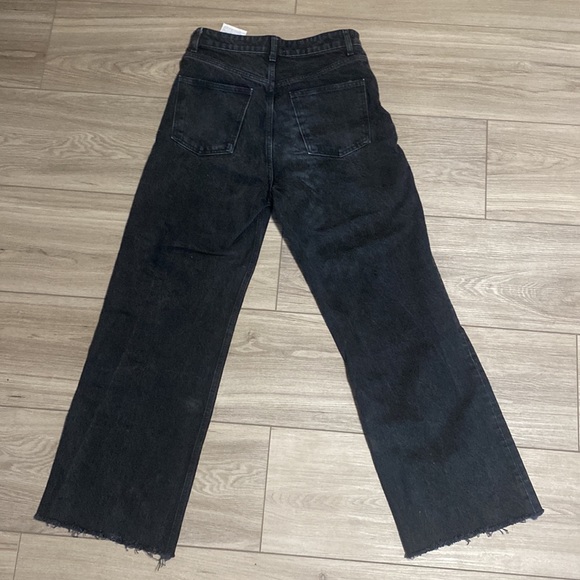 Zara WIDE LEG FULL LENGTH RIPPED JEANS - Picture 3 of 3